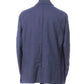 Blue Wool Men Blazer