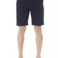 Blue Cotton Men Bermuda Short