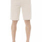 Beige Cotton Men Bermuda Short
