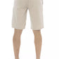 Beige Cotton Men Bermuda Short