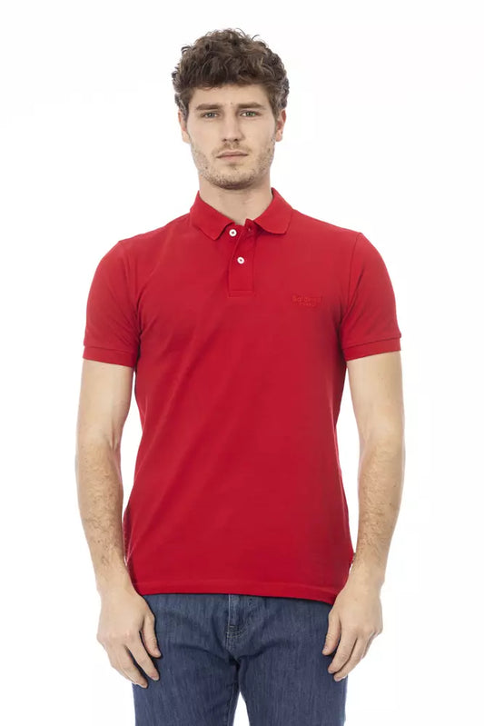 Red Cotton Men Polo