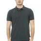 Green Cotton Men Polo