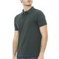Green Cotton Men Polo