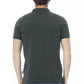Green Cotton Men Polo