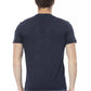 Blue Cotton Men T-Shirt