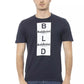Blue Cotton Men T-Shirt