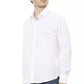 White Cotton Men Shirt