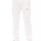 White Cotton Men Cargo Pant