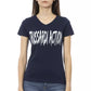 Blue Cotton Women Top