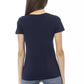 Blue Cotton Women Top