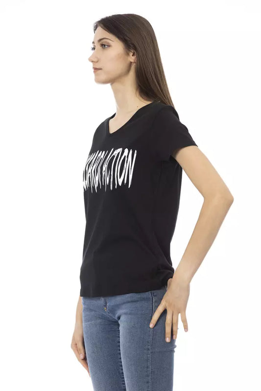 Black Cotton Women Top