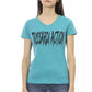 Light Blue Cotton Women Top