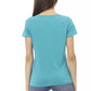Light Blue Cotton Women Top