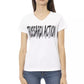 White Cotton Women T-Shirt