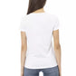 White Cotton Women T-Shirt