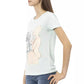 Light Blue Cotton Women Top