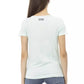 Light Blue Cotton Women Top