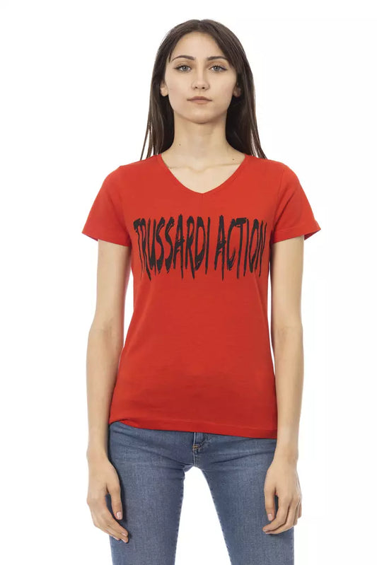 Red Cotton Women Top