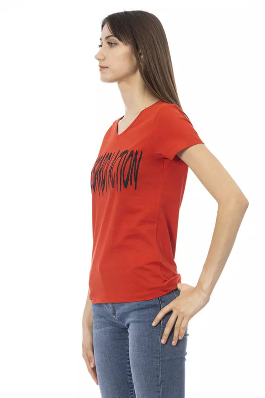 Red Cotton Women Top