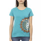 Light Blue Cotton Women Top