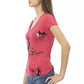 Pink Cotton Women Top