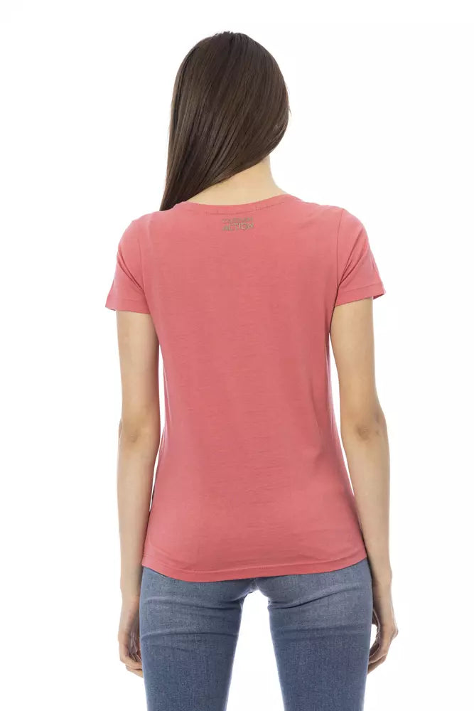 Pink Cotton Women Top