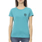 "Light Blue Cotton Women Top"