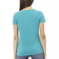 "Light Blue Cotton Women Top"