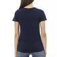 Blue Cotton Women Top