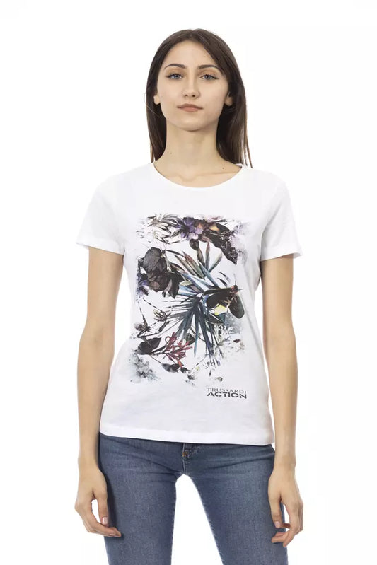 White Cotton Women Top