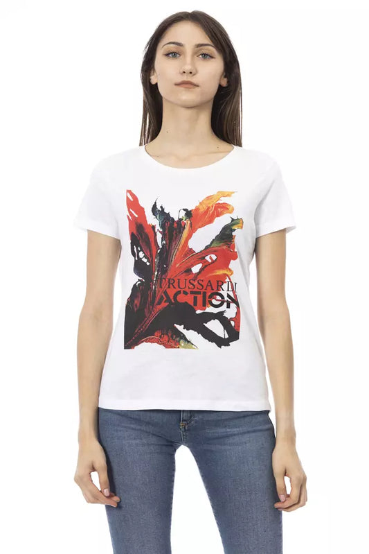 White Cotton Women Top