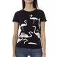 Chic Black Short Sleeve Round Neck Tee
