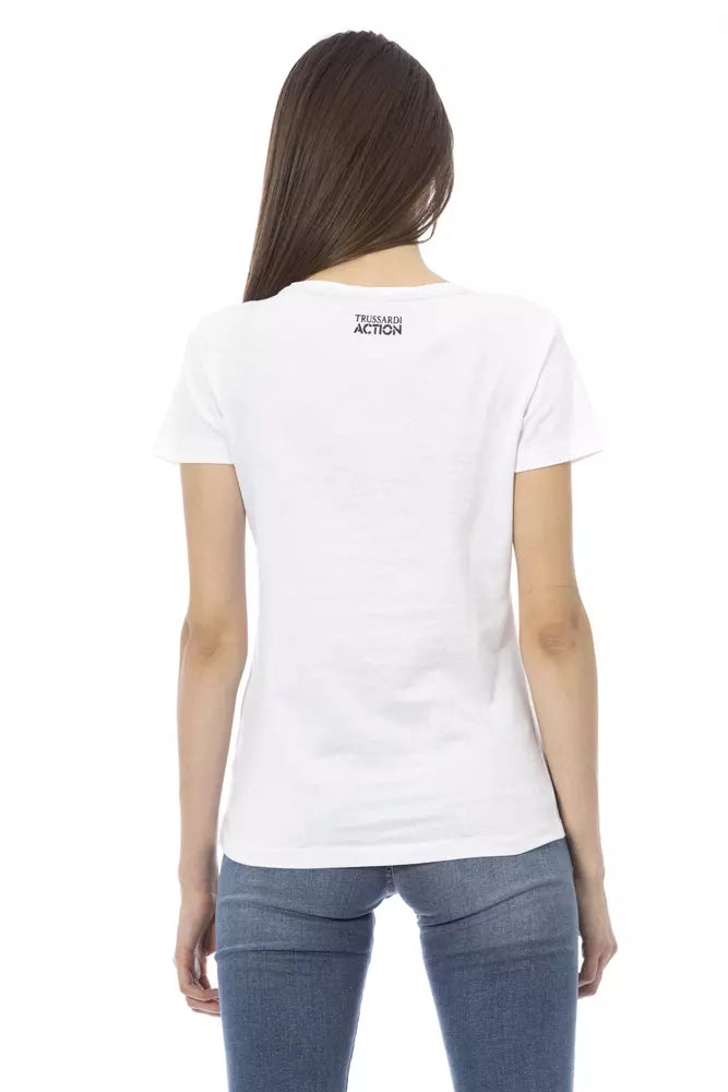 White Cotton Women Top