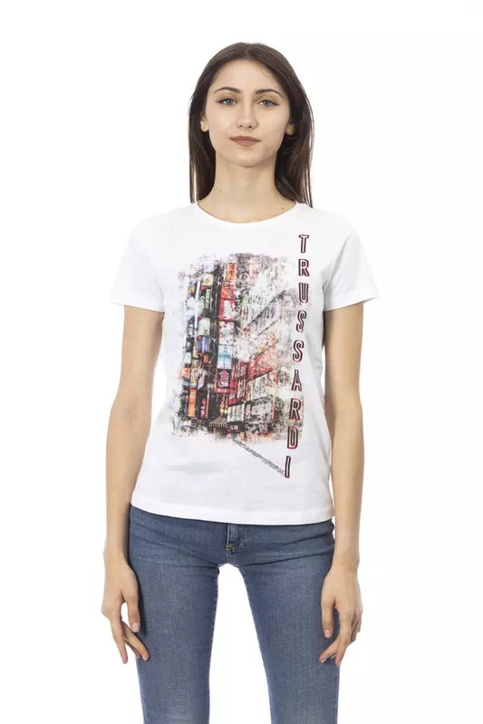 White Cotton Women Top
