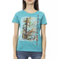 Light Blue Cotton Women Top