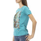 Light Blue Cotton Women Top