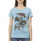 Light Blue Cotton Women Top