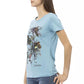 Light Blue Cotton Women Top