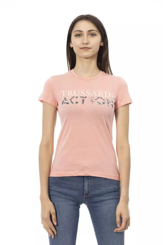 Pink Cotton Women Top