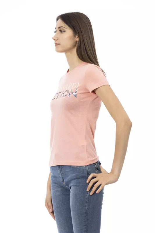 Pink Cotton Women Top