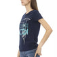 Blue Cotton Women Top
