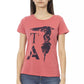 Pink Cotton Women Top