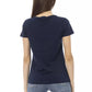 Blue Cotton Women Top