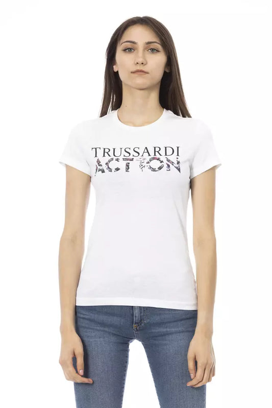 White Cotton Women's Top