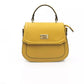 Yellow Leather Women Handbag