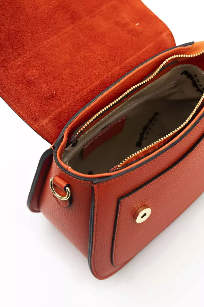 Red Leather Women Handbag