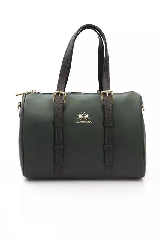 Green Leather Men Messenger Bag