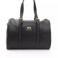 Black Leather Men Messenger Bag