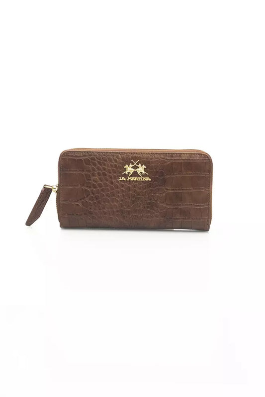 Brown Polyethylene Women Wallet