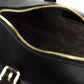 Black Leather Men Messenger Bag